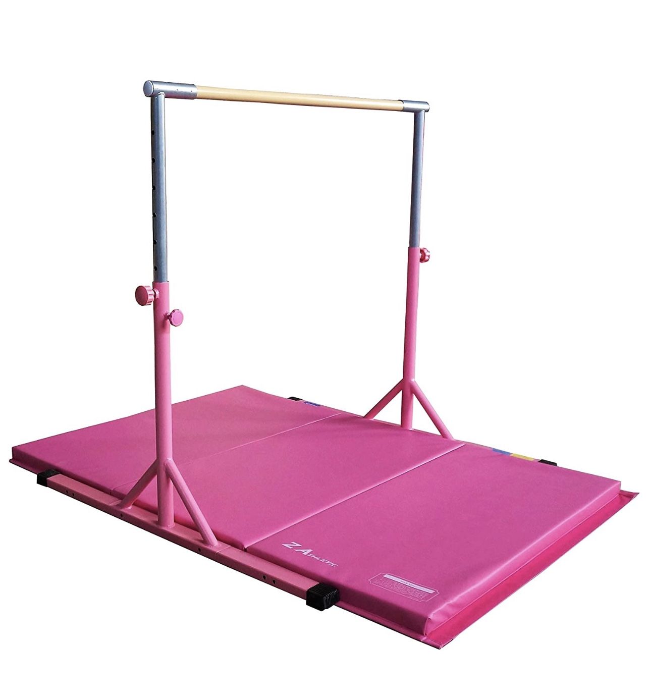 Gymnastics bar with Gym Mat pink