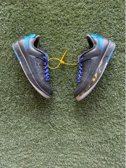 Off White Jordan 2 Black Blue