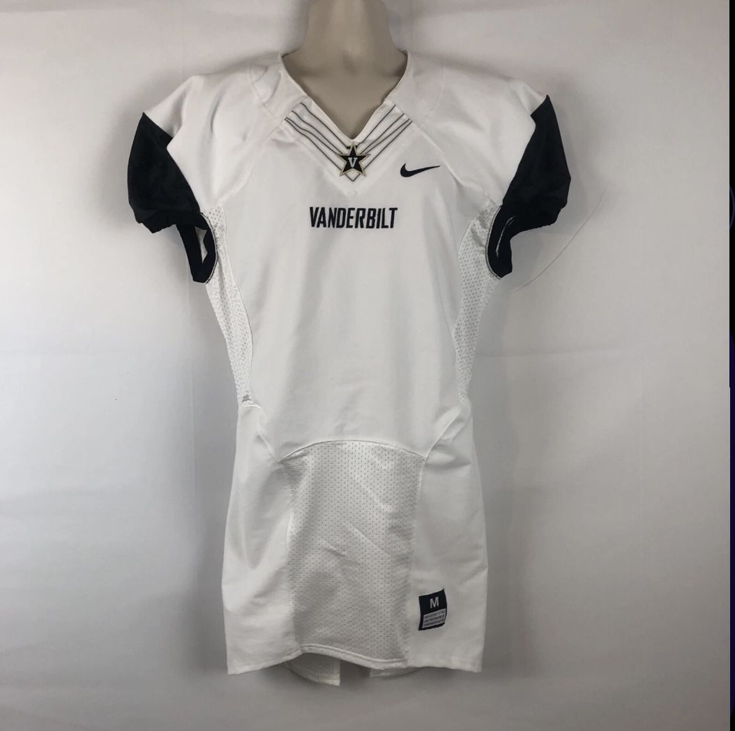 Nike Team Issue Vanderbilt Commodores Football Blank Jersey Men’s MED White