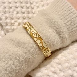 J CREW GOLD CUFF BANGLE BRACELET 
