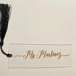 New Acrylic Personalized Bookmarks $9 Each