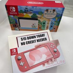 Nintendo Switch V2 Animal Crossing Edition New-- $25 DOWN Today - NO Credit Payment Plan Options