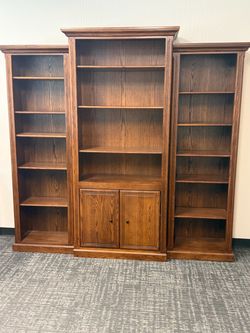 Solid oak bookcase