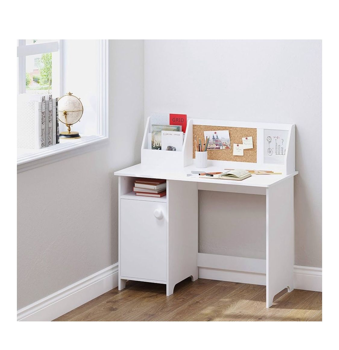 New Utex Kids Study Desk White