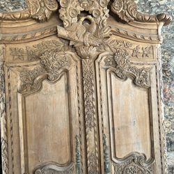 Hand carved Armoire 