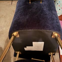 Modern suede 4 piece chair set