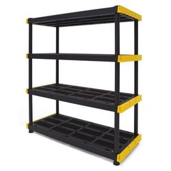 ► 4-Tier Resin Shelving Unit 55 in. H X 48 in. W X 20 in. D