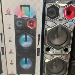 Max Power Bluetooth Party Speaker With Led Lights And Mic And Advance Features - For Just $220