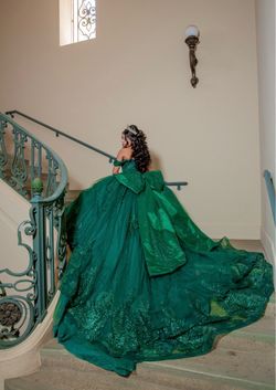Quinceañera emerald dress
