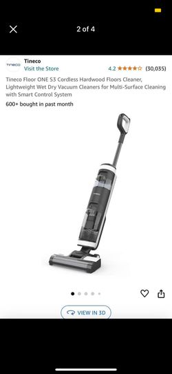 Tineco Floor ONE S3 Cordless Hardwood Floors Cleaner, Lightweight Wet Dry Vacuum Cleaners