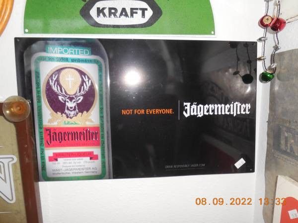 Jagermeister Advertising Sign Metal Sign $15 everson