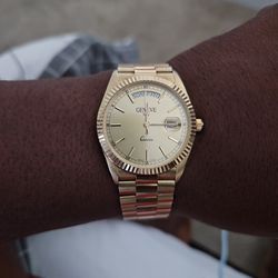 14k Italian gold Geneve watch 