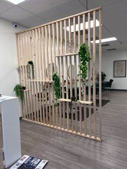 Partition/separator wood wall
