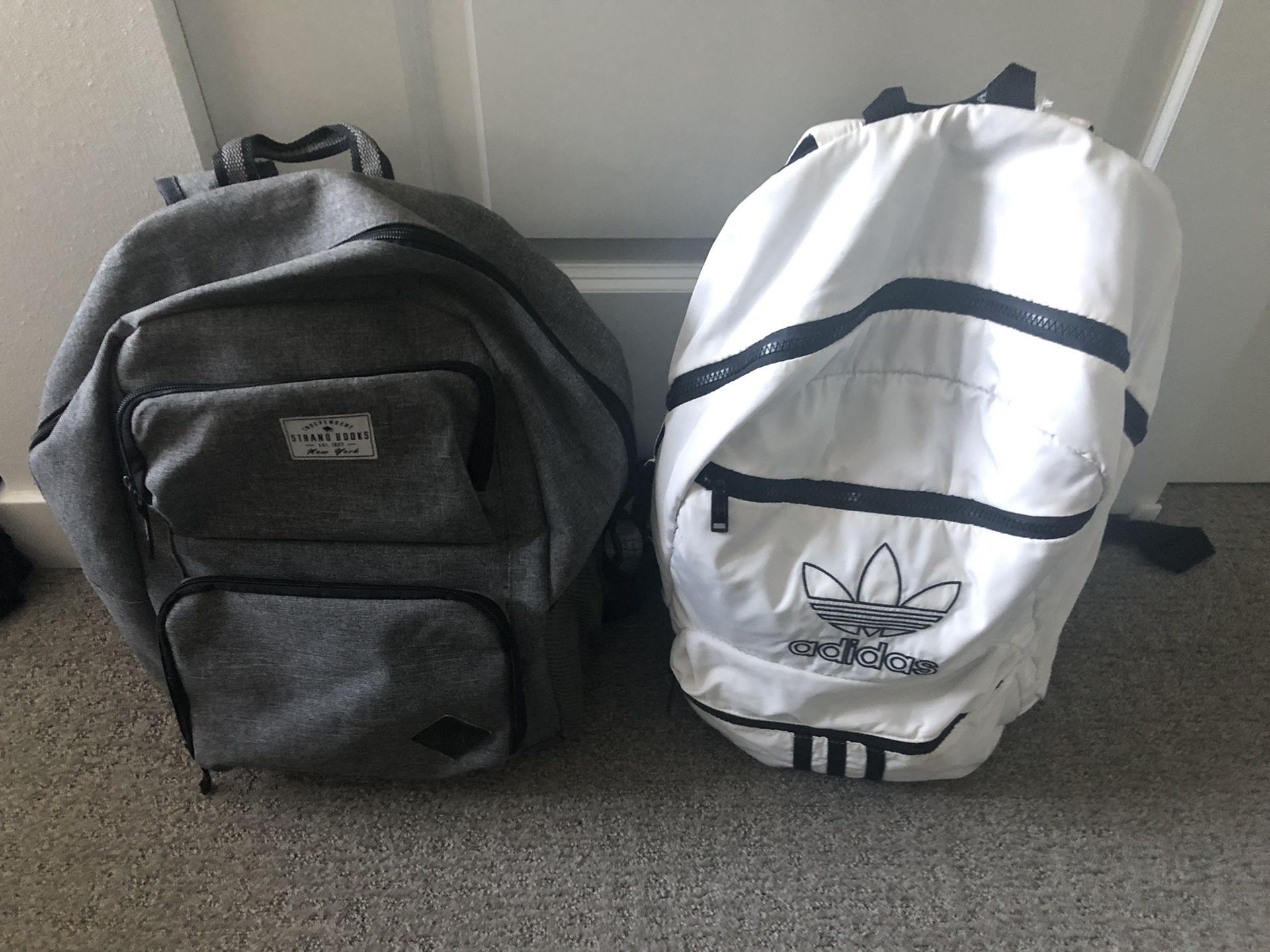 2 backpacks, $10 each