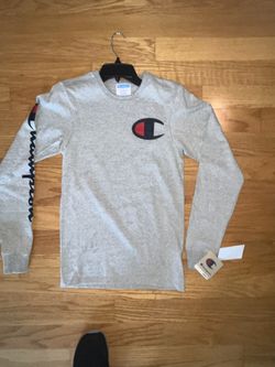 Champion Men’s Heritage Longsleeve  Tee Shirt. Size Small.NWT 100% Cotton. Authentic. Navy Blue