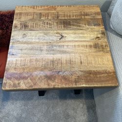 End Table Solid Wood 