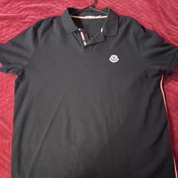 Black Moncler Polo Shirt