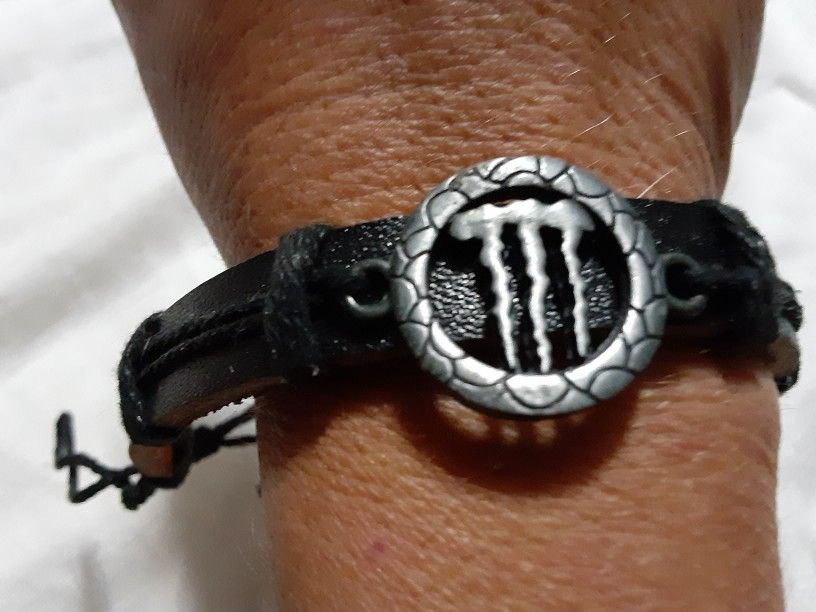 Monster Energy Drink Leather Bracelet