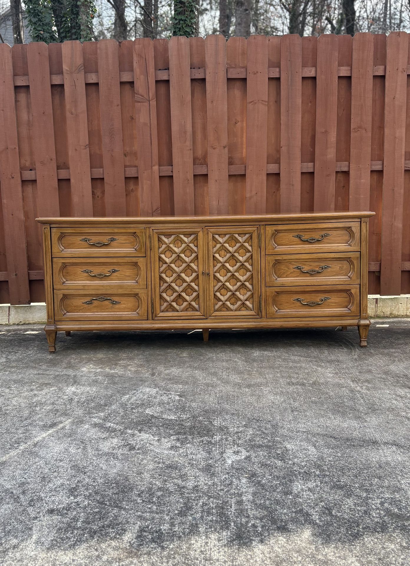 Spanish Mediterranean Revival Triple Dresser Set
