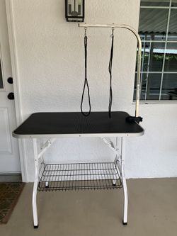 Complete Set Home Pet Grooming Oneisall Grooming Table and 8 in 1 Pet Grooming Vacuum and Dryer Kit