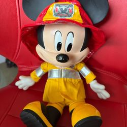 Disney Jr. Fire Rescue Talking Mickey Mouse Firefighter 13"