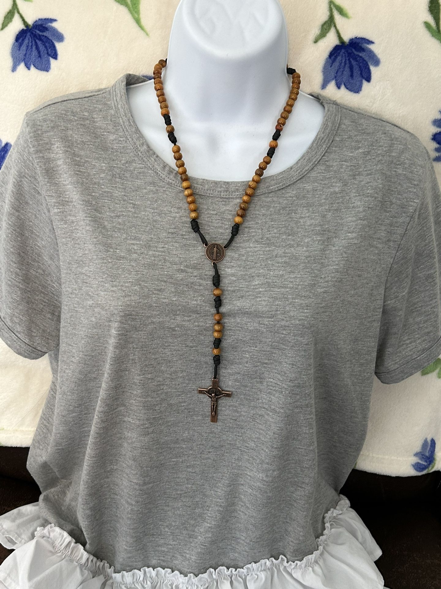 Handmade Rosary Made With Paracord By Me Paracord, Beads (Bin #3)