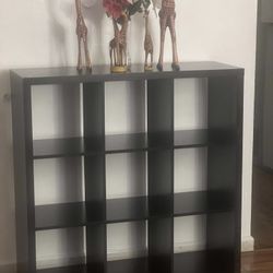 IKEA KALLAX  black brown 9 shelves unit 