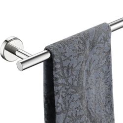JQK Chrome Bath Towel Bar, 30 Inch 304 Stainless Steel Thicken 0.8mm Towel Rack Bathroom, Towel Holder Polished Finished Wall Mount, Useable Length 27