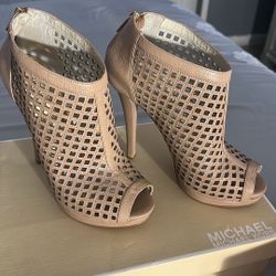 Rose Gold Mk High Heels 