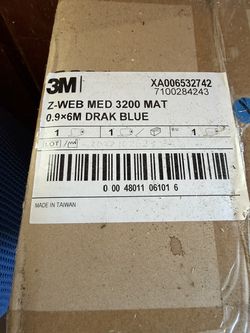 3M z-web deck/shower matting; blue; 6-7 rolls; 3m X 6m