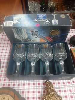 Longchamp crystal glasses