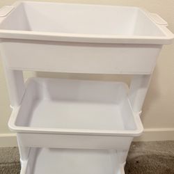 3-Tier Utility Cart (White) – Brightroom