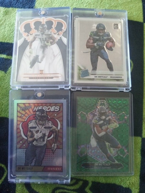4 Card DK Metcalf Lot.