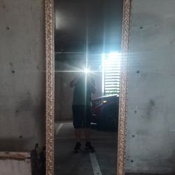 7 Foot Framed Mirror ( Excellent Condition)