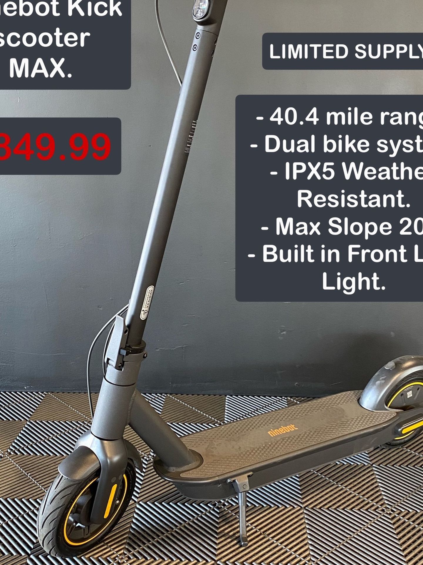2021 NINEBOT KICKSCOOTER MAX
