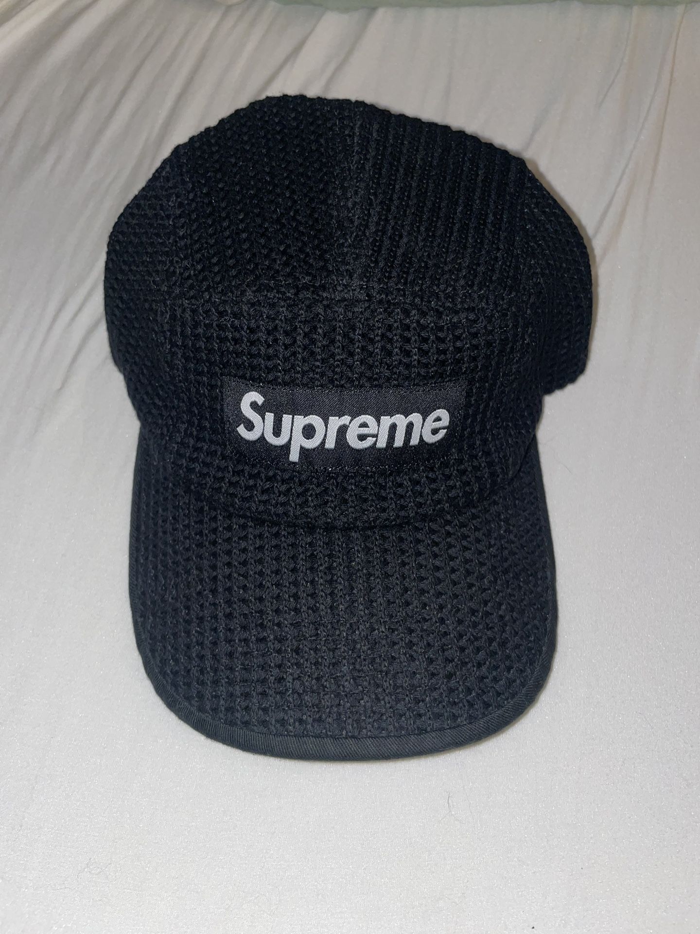 Supreme 5 Panel Black Knitted