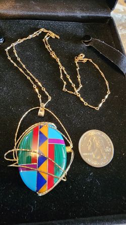 Southwestern Inlay Necklace