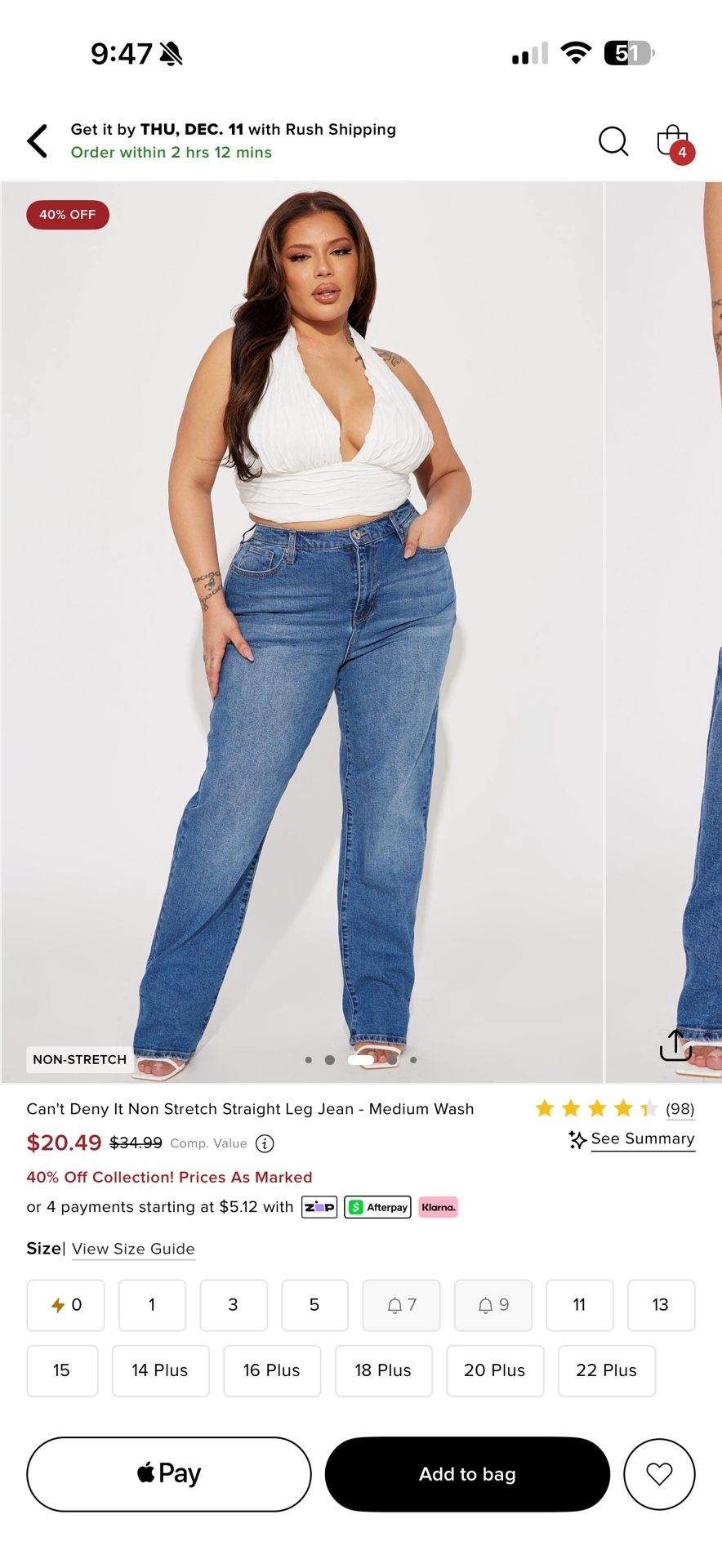 Straight Leg Jeans