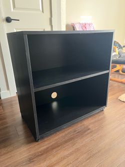 Black TV Stand / Media Console with Adjustable Shelf (pick up Cedar Park)