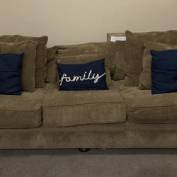 2 Piece  couch one long one short  (can’t Deliver)