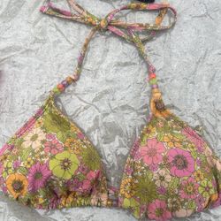 COLORFUL FLOWER BIKINI TOP 