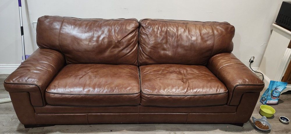 Expensive Leather Couch For Cheap