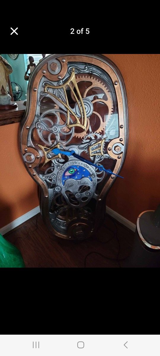 Dale Mathis Clock 4ft Tall Rare