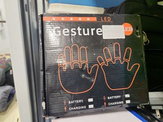 Gesture hand led for vehicle