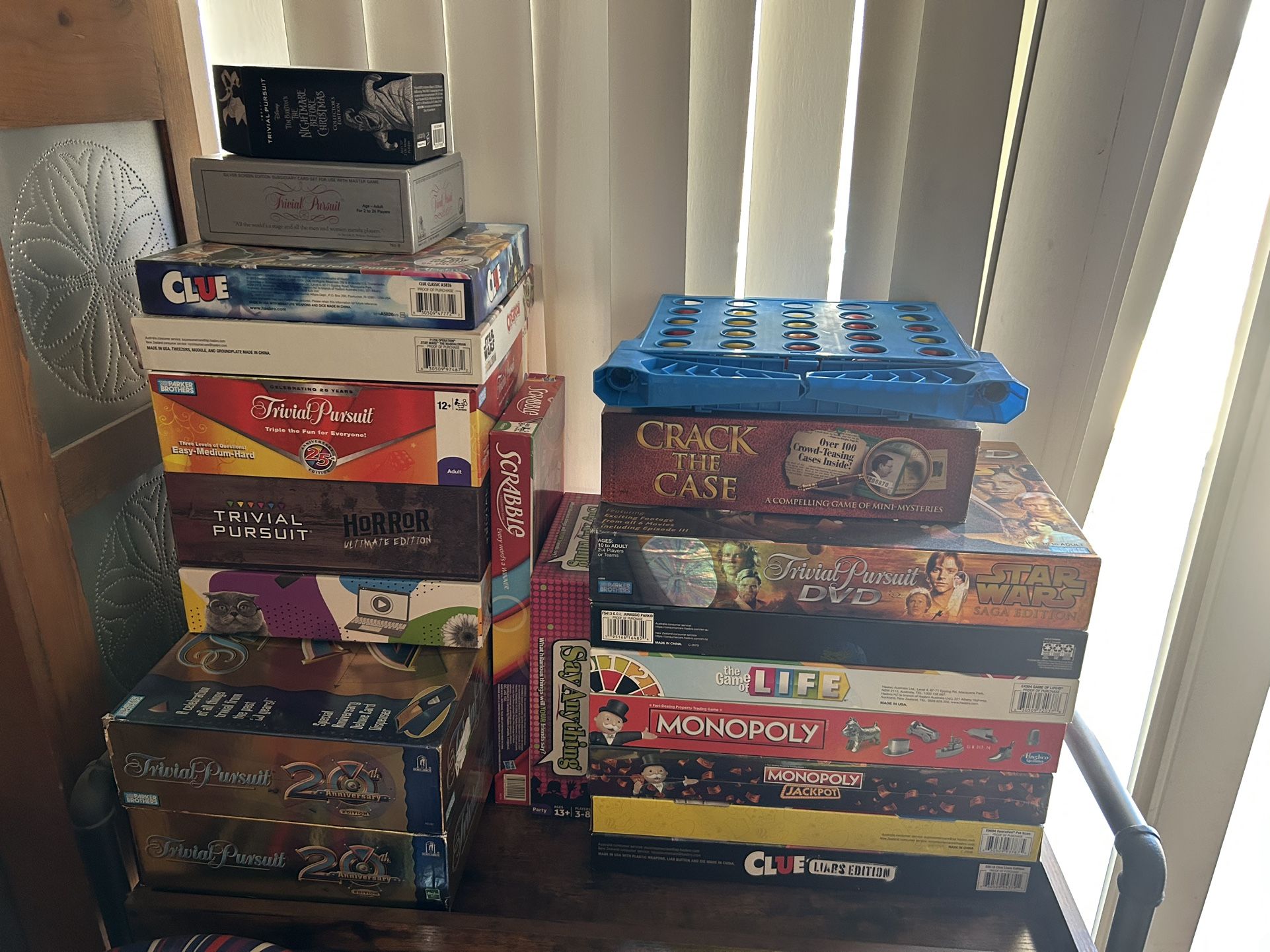 Board Games Monopoly Trivial Pursuit Clue