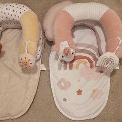 2-in-1 Tummy Time Mat And Seated Support Chairs 