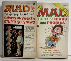 Mad Book of Fears and Phobia & Mad's Snappy Answers to Stupid Questions 1968/85