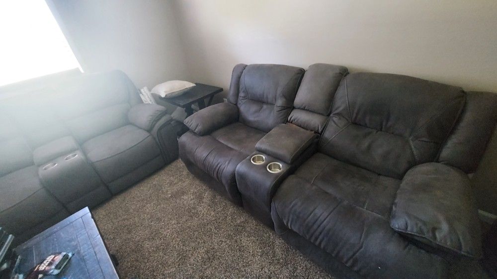 Good Condition Couch And Love Seat