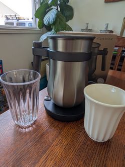Velvetiser BRAND NEW - PEWTER NEVER USED Hot Chocolate & Matcha