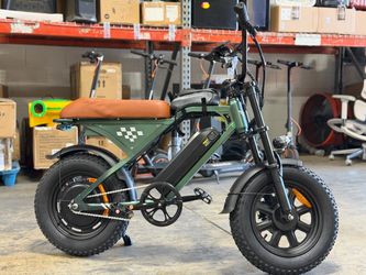 16"*4.0" Fat Tire Electric Bike for Adults, 750W Motor, 20MPH,36V 10.4Ah Removable Battery,Compact E-Bike with Front Suspension, 330 Ibs Capacity